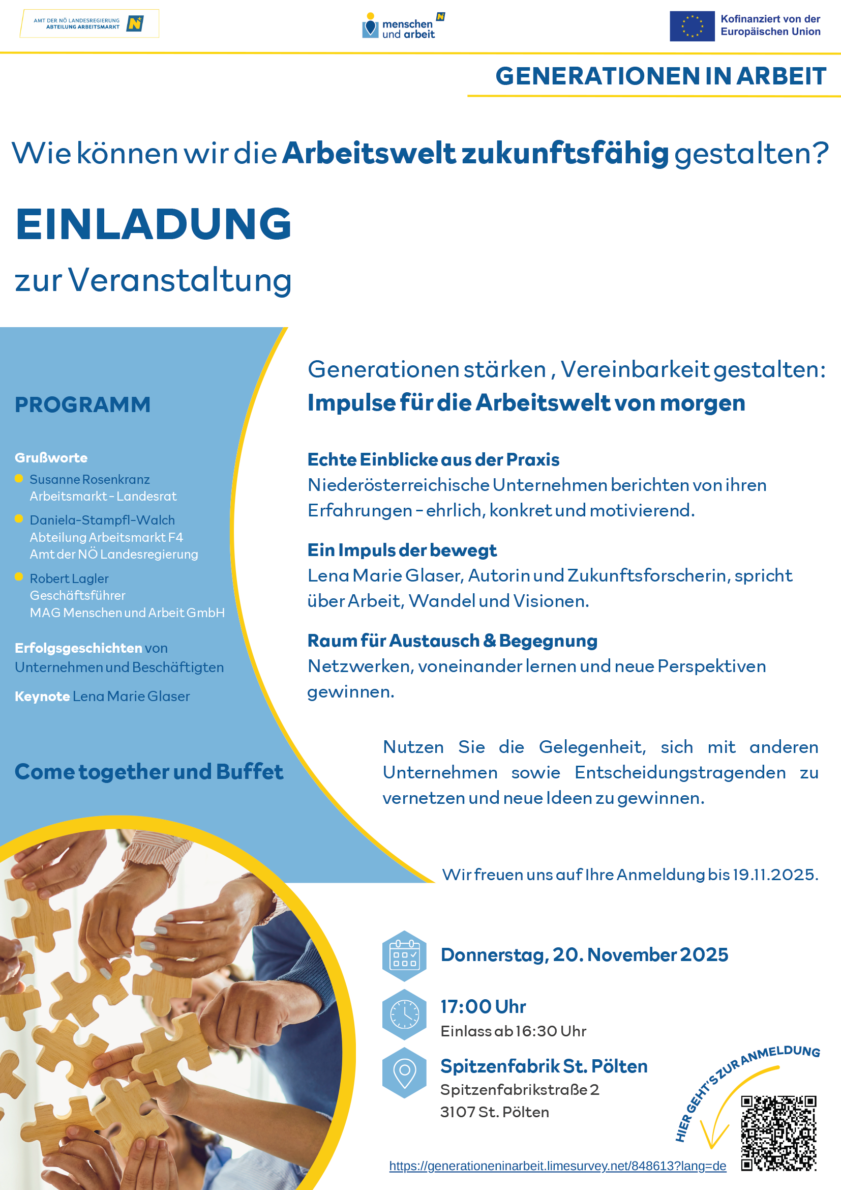 Generationen in Arbeit – Einladung